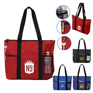 Poly Deluxe Zipper Travel Tote Bag