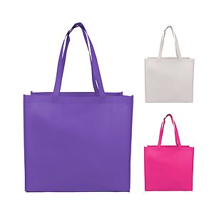 Large Laminated Matte Shopping Tote Bag
