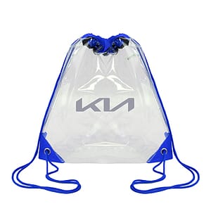 Color Trim Vinyl Drawstring Backpack