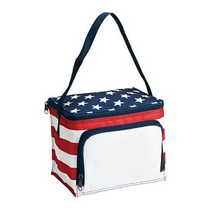 Poly Stars and Stripes Style Lunch Bag