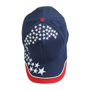 Cotton Twill 6 Panel Star Embroidered Cap
