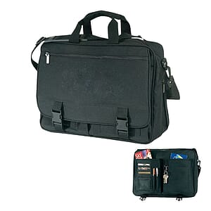 Poly Expandable Briefcase Messenger Bag