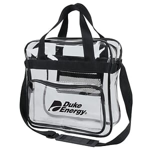 Clear Vinyl Messenger Bag
