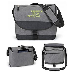 Heathered Laptop Messenger Bag