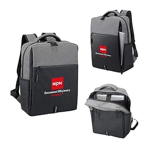 Heathered Two-Tone Laptop Backpack