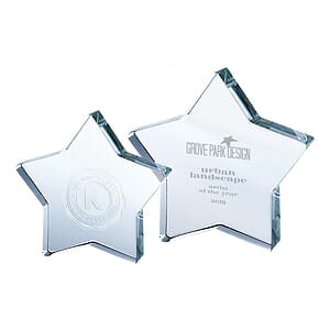 Crystal Star Paperweight (Small)