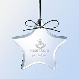 Starfire Jade Glass Star Ornament