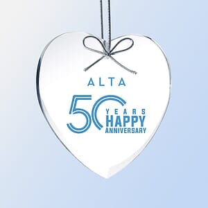 Heart Jade Glass Ornament