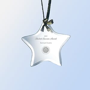 Jade Glass Star Ornament