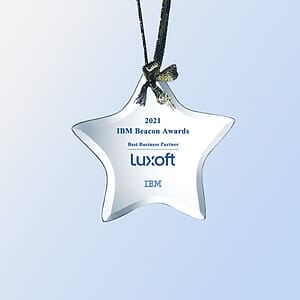 Jade Glass Star Ornament