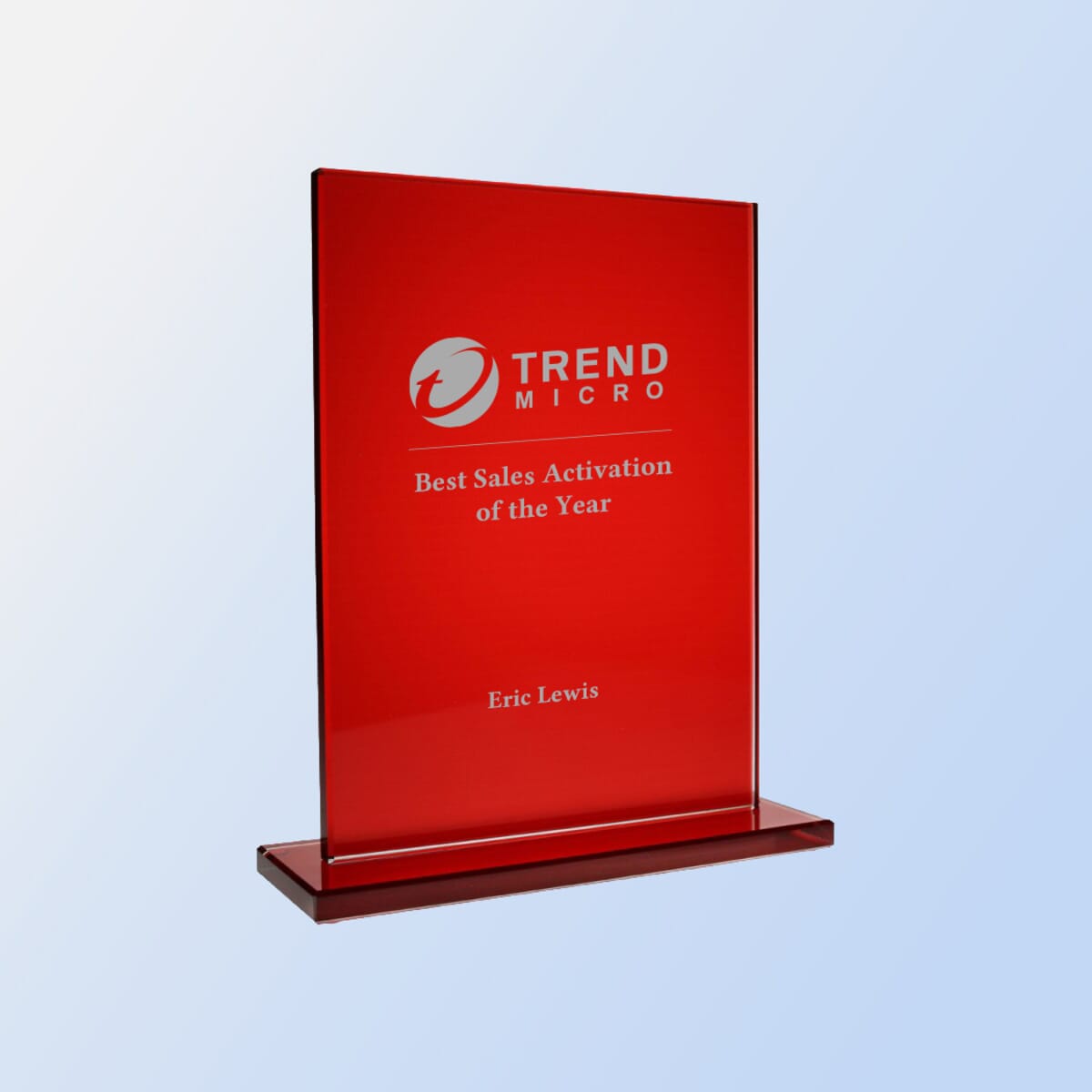 Jade Glass Red Square Award