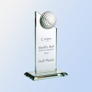 Jade Glass Golf Ball Award