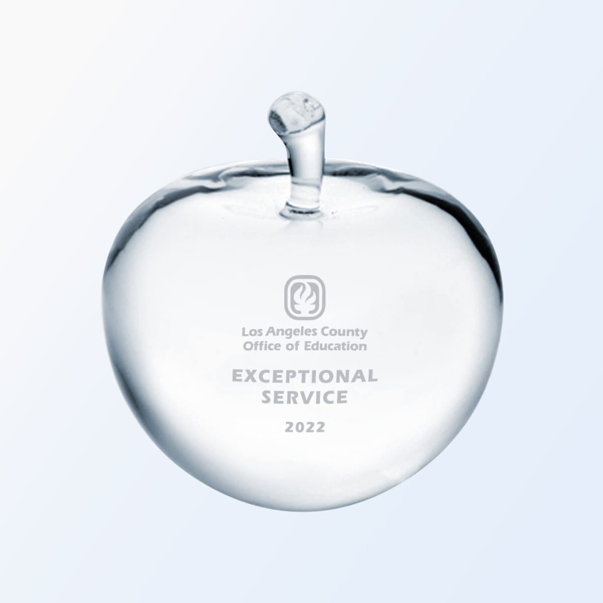 Optic Crystal Apple Paperweight