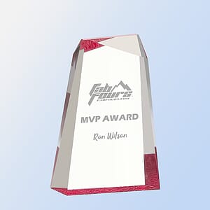 Acrylic Red Mesa Award