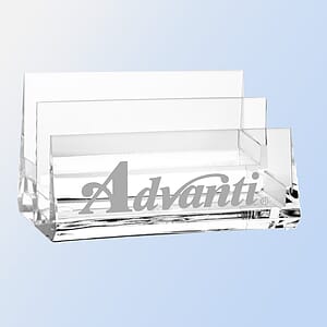 Acrylic Dual Tier Business Card Holder