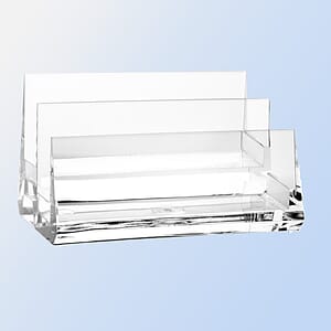 Acrylic Dual Tier Business Card Holder