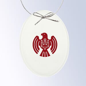 White Oval Ornament