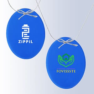 Blue Oval Ornament