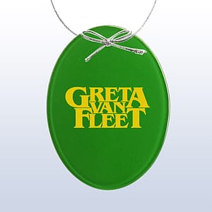 Green Oval Ornament