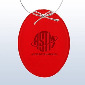 Red Oval Ornament