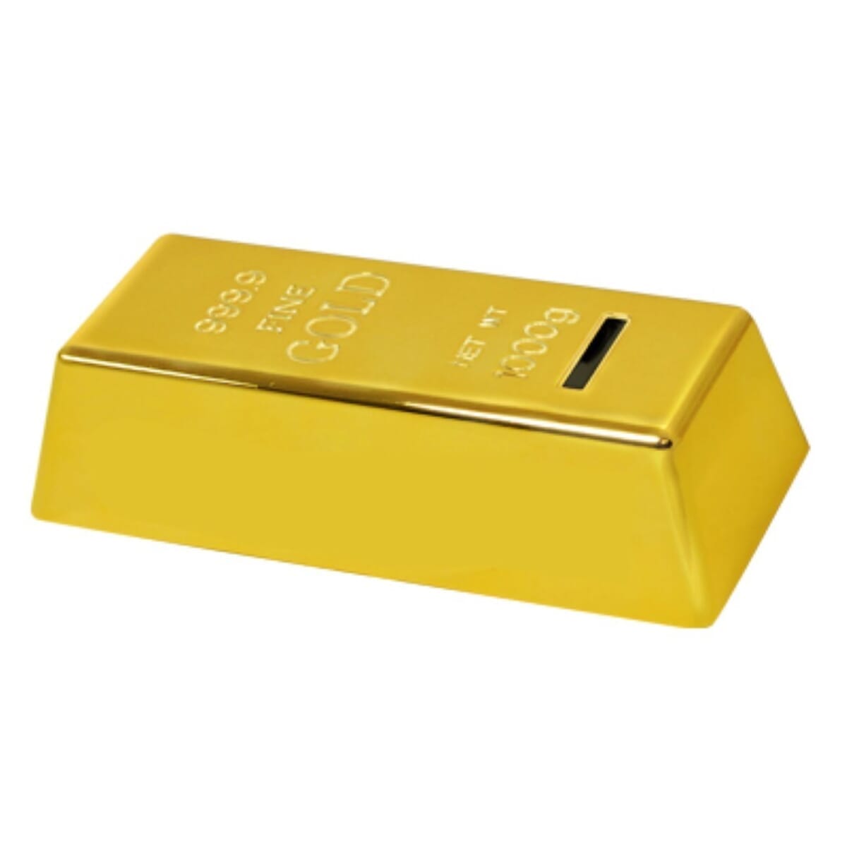 Gold Bar Coin Bank Paper Paperweight