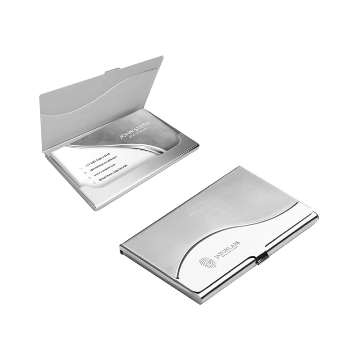 Wavy Mirror Business Card Holder