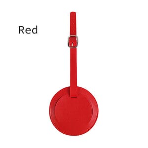 Leatherette Round Luggage Tag