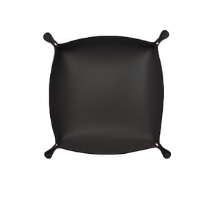 Corner Clasp Leatherette Accessory Bowl Small