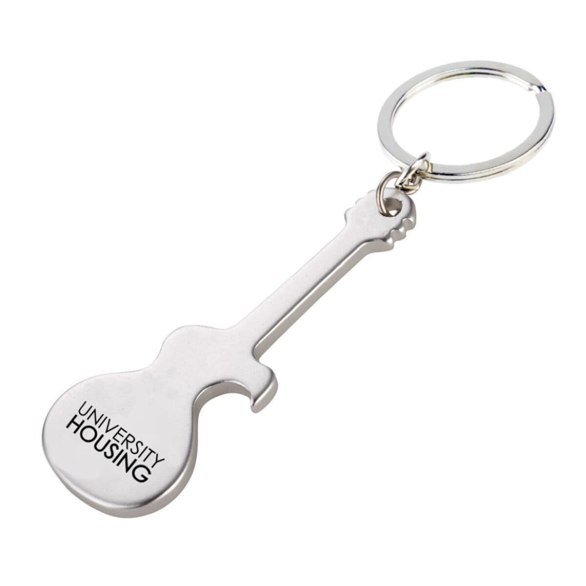 Guitar Silhouette Bottle Opener Keytag
