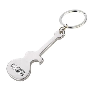 Guitar Silhouette Bottle Opener Keytag