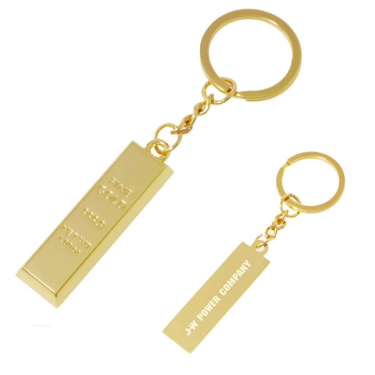 Miniature Gold Bar Keytag