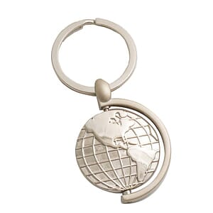 Spinning Globe Keychain