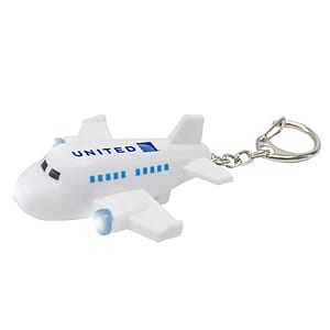 Airplane LED Light Keychain