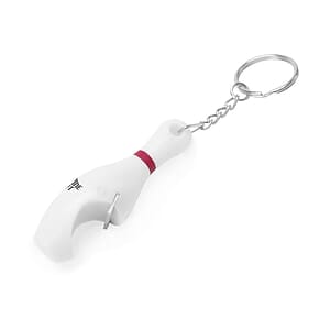 Bowling Pin Bottle Opener Keychain