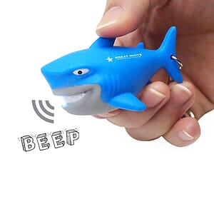 Great White Shark LED Light & Sound Keychain