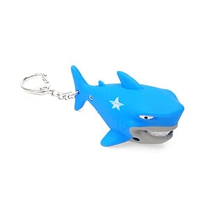 Great White Shark LED Light & Sound Keychain