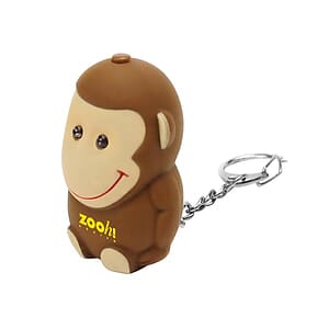Monkey LED Light & Sound Keychain
