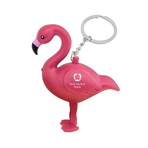 Pink Flamingo LED Keychain