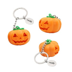 Jack-o-Lantern LED Keychain