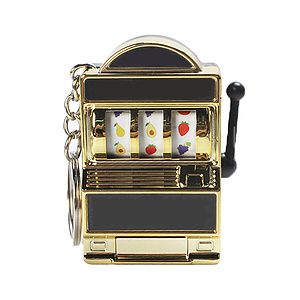 Pocket-Size Slot Machine Keychain