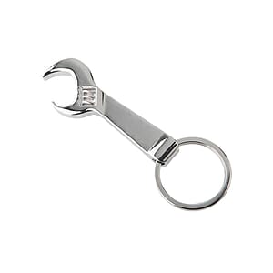 Metal Wrench Bottle Opener Keychain