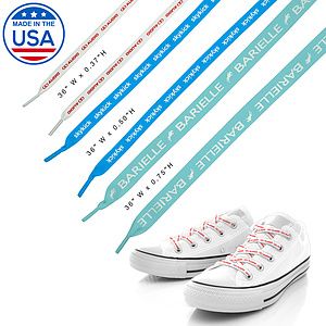Made in the USA 36" Custom Shoelaces - 3/8" width