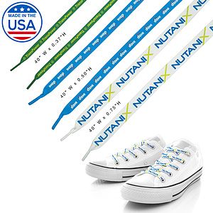 Made in the USA 40" Custom Shoelaces - 3/8" width