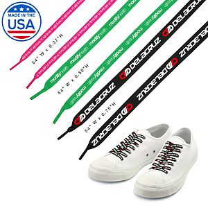 Made in the USA 54" Custom Shoelaces - 3/8" width