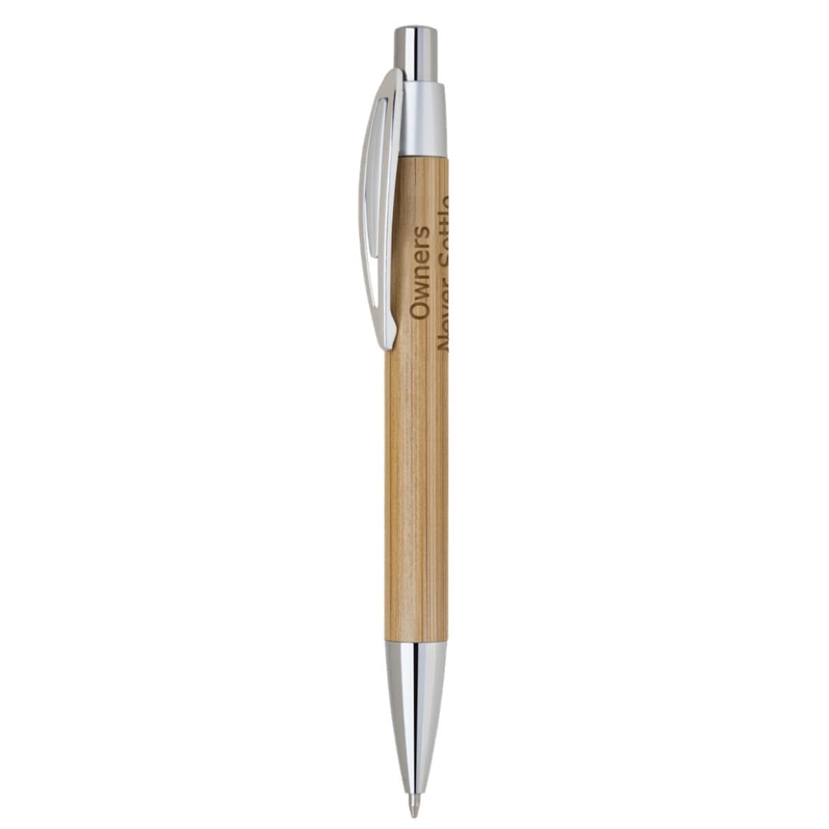 Grain Click-Action Bamboo Pen