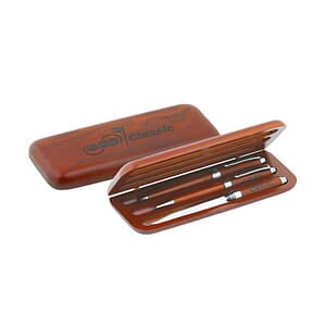 Wood Triple Pen Gift Box
