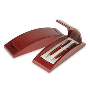 Executive Double Pen Rosewood Gift Box