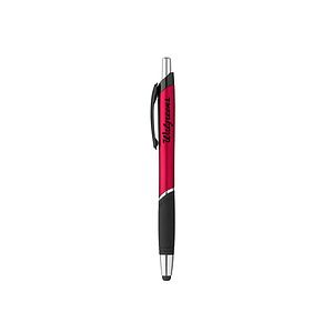 Click Action Plastic Ballpoint Stylus Pen