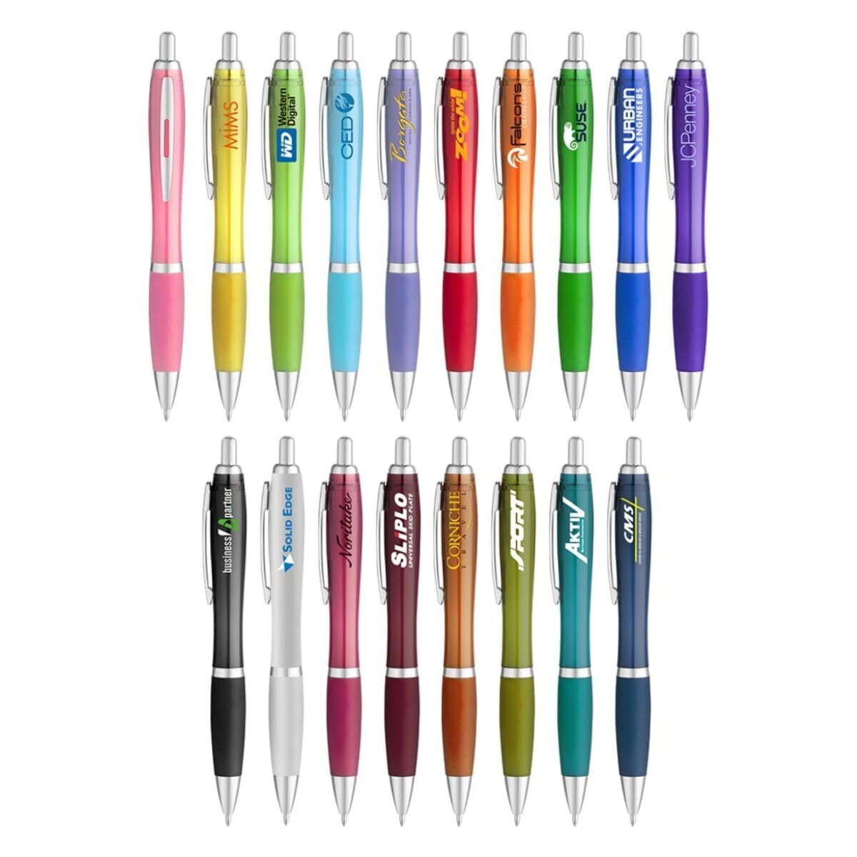 Translucent Curvy Ballpoint Pen