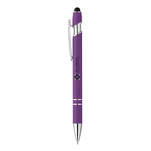 Rubber Finish Stylus Ballpoint Pen